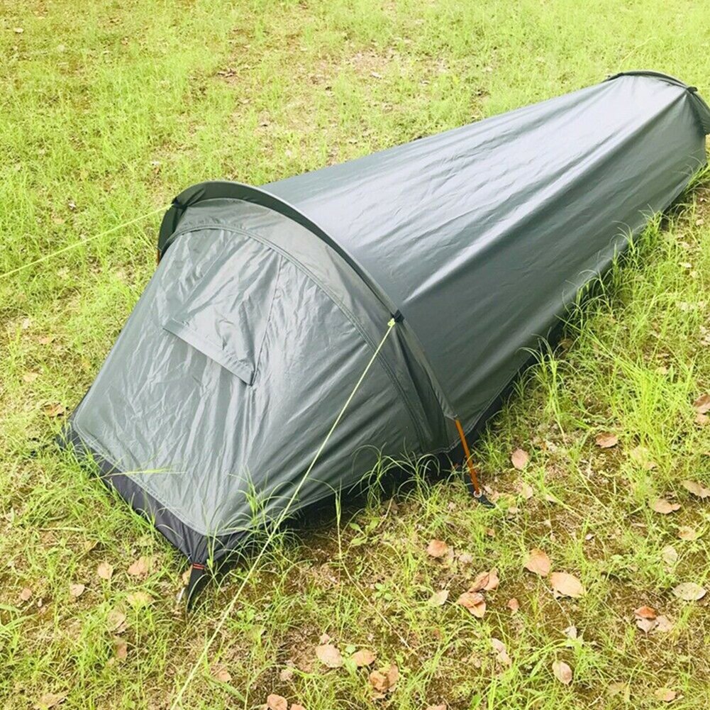 Cheap Goat Tents Portable Adults Fishing Bivvy Sack Sleeping Bag Waterproof Camping Tent Travel Backpacking Ultralight Thermal Single Person   
